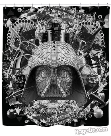 Star Wars B&W Shower Curtain