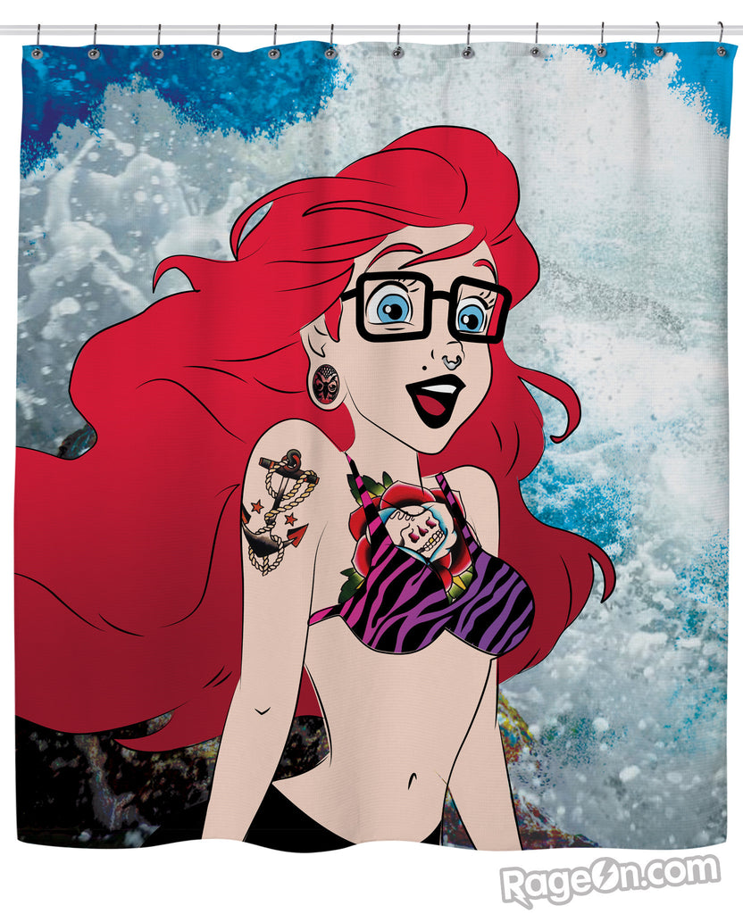 Hipster Ariel Shower Curtain