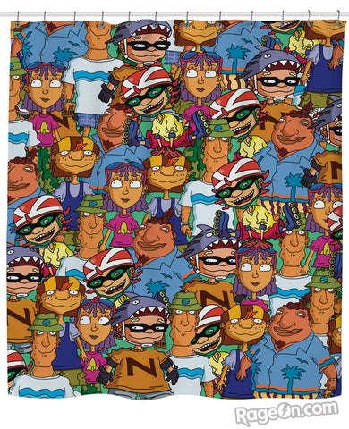 Rocket Power Shower Curtain