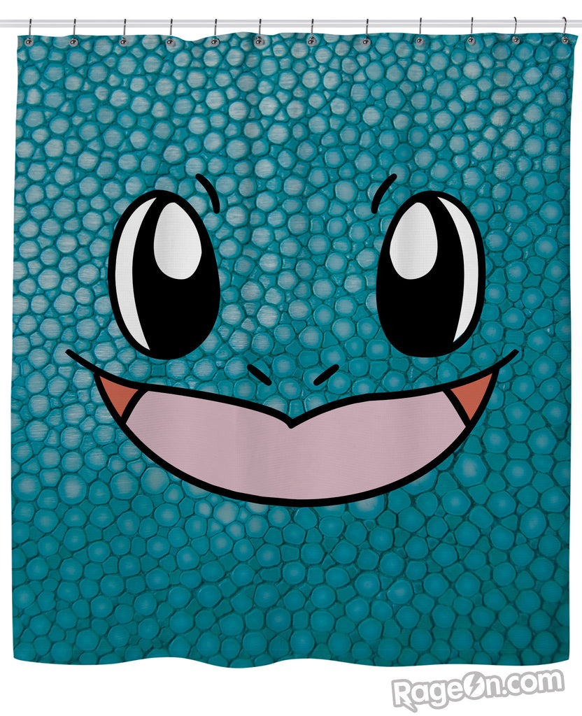 Squirtle Face Shower Curtain