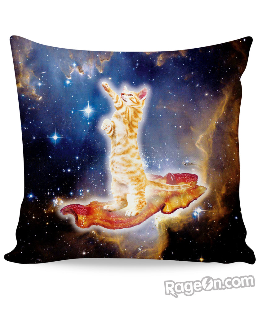 Bacon Cat Couch Pillow