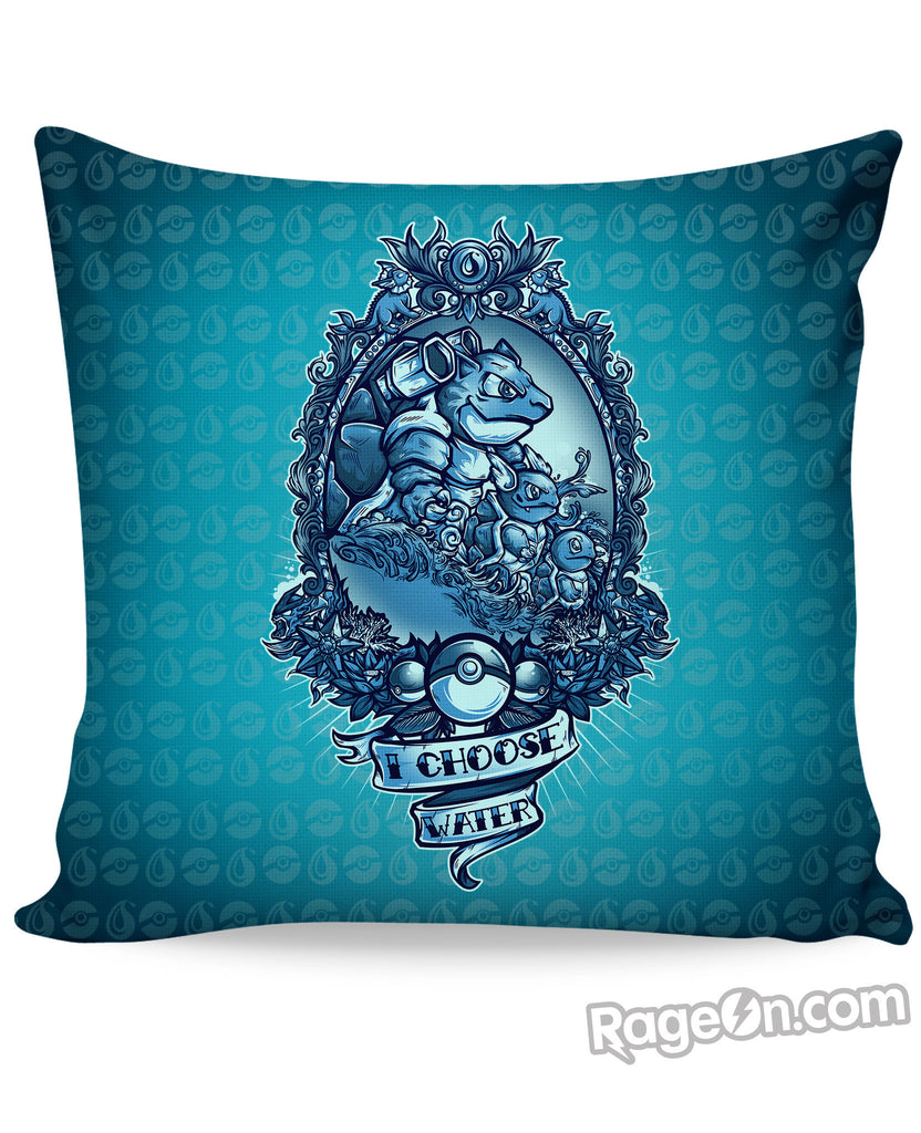 I Choose Water Couch Pillow