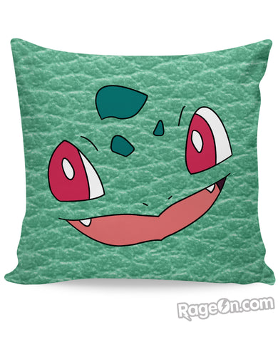 Bulbasaur Face Couch Pillow