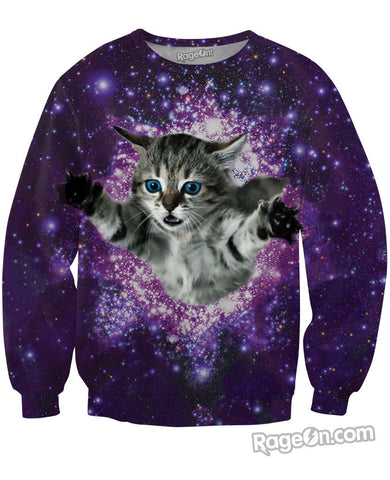 Kitty Glitter Crewneck Sweatshirt