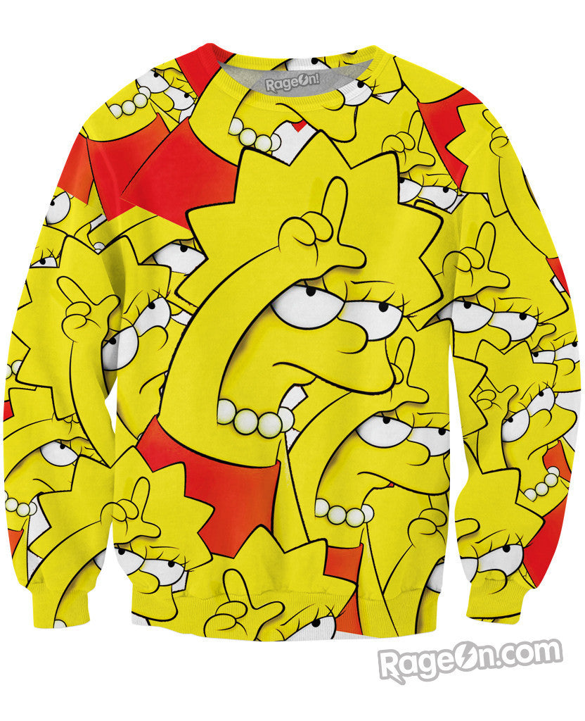 Lisa Simpson Loser Crewneck Sweatshirt