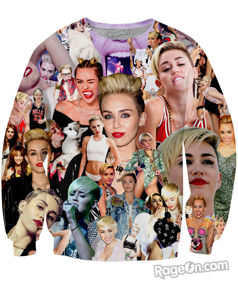 Miley Cyrus Paparazzi Crewneck Sweatshirt