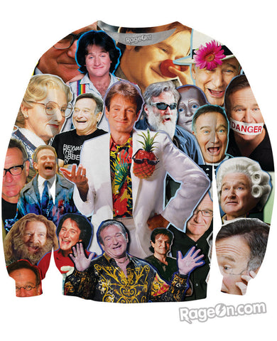 Robin Williams Paparazzi Crewneck Sweatshirt