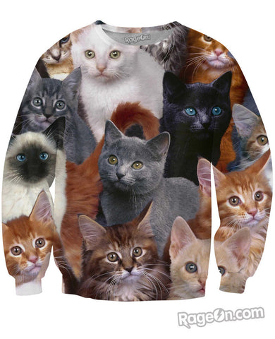 Cats Collage Sweatshirt