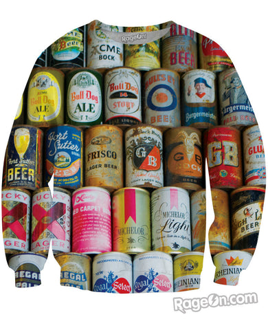 Beer Cans Crewneck Sweatshirt