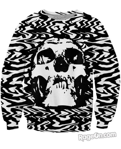 Trippy Skull Crewneck Sweatshirt