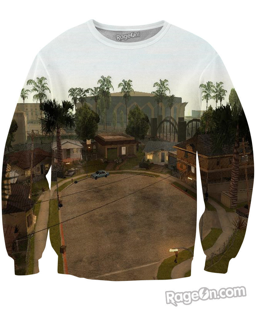 Grand Theft Auto Grove Street Crewneck Sweatshirt *Ready to Ship*