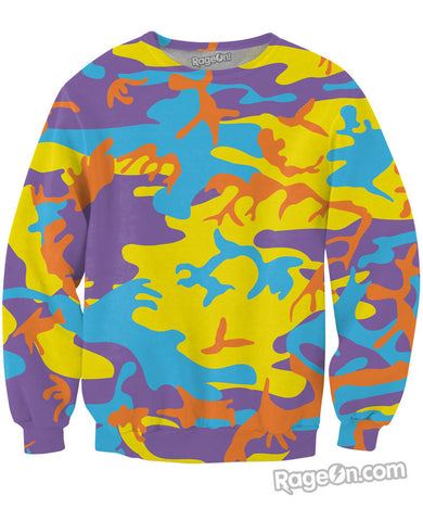 Pop Camo Crewneck Sweatshirt