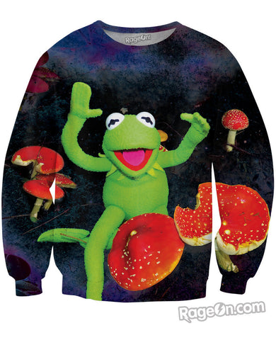 Shroomin Kermit Crewneck Sweatshirt