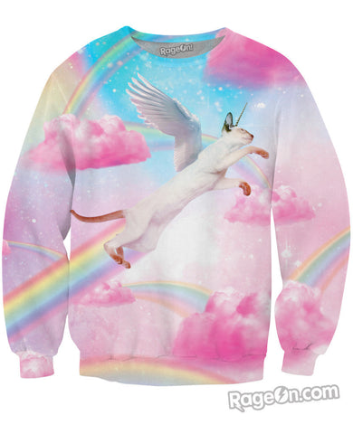 Fly High Kitty Crewneck Sweatshirt