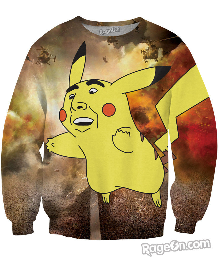 Nic Cage Pikachu Crewneck Sweatshirt