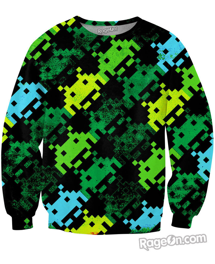 Space Invaders Crewneck Sweatshirt