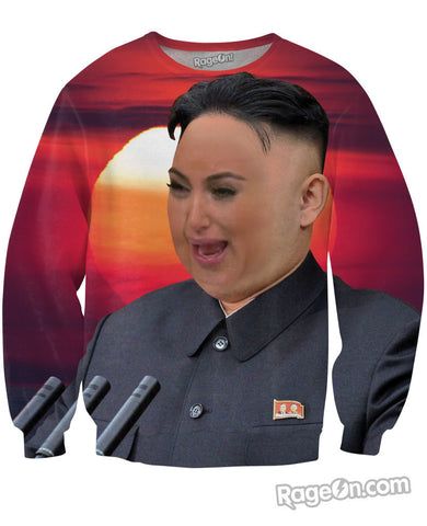 Crying Kim Jong Un Crewneck Sweatshirt