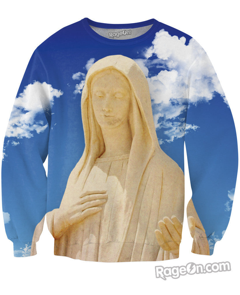 Virgin Mary Crewneck Sweatshirt