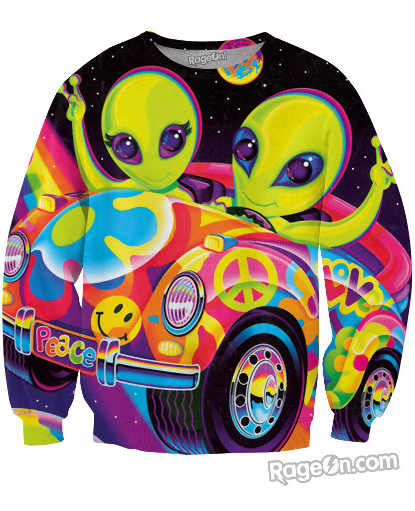 Peace Aliens Crewneck Sweatshirt