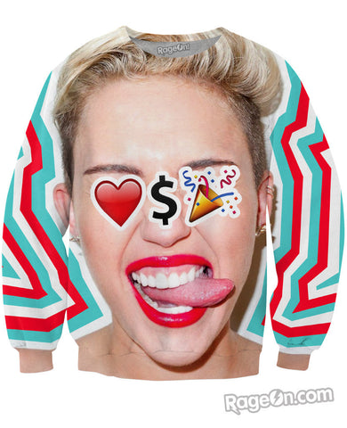 Love Money Party Miley Crewneck Sweatshirt