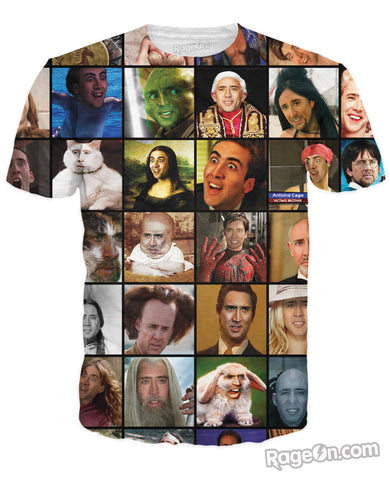 Nicolas Cage Rage Faces T-Shirt