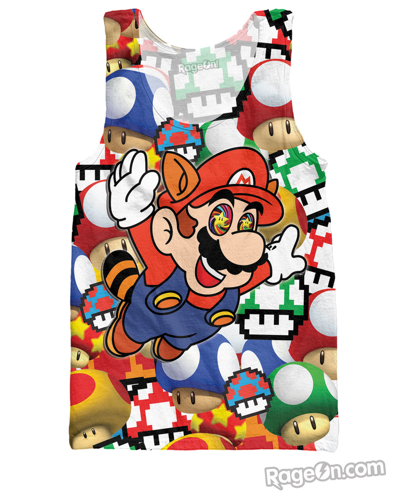 Mario On Shrooms Tank Top