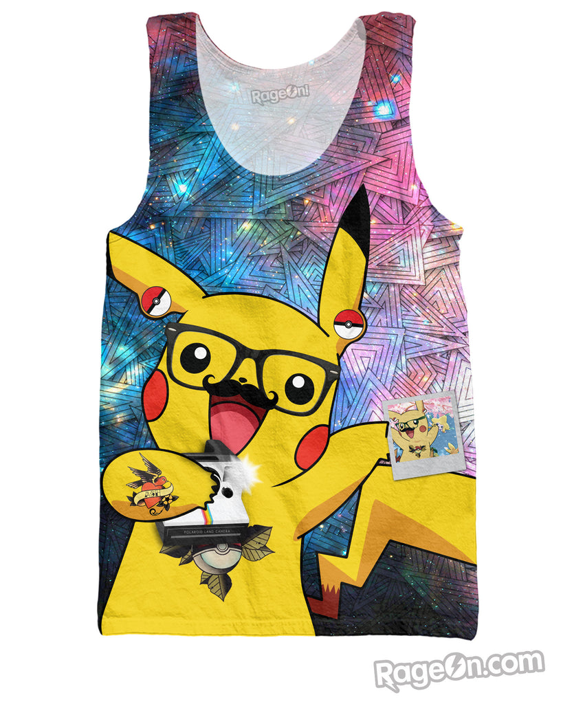 Hipster Pikachu Tank Top