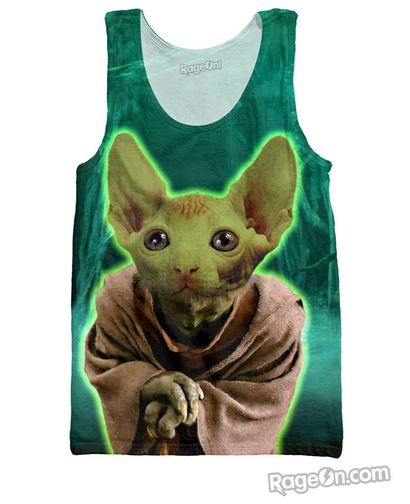 Jedi Catster Yoda Tank Top