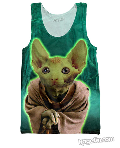 Jedi Catster Yoda Tank Top