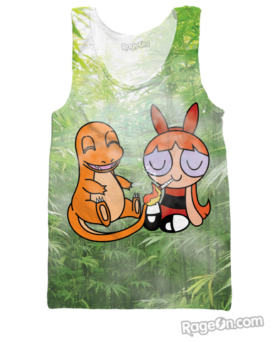 Charmander and Blossom Blaze Tank Top