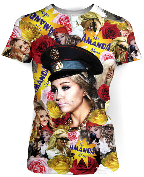 Amanda Bynes All Over Print T-Shirt