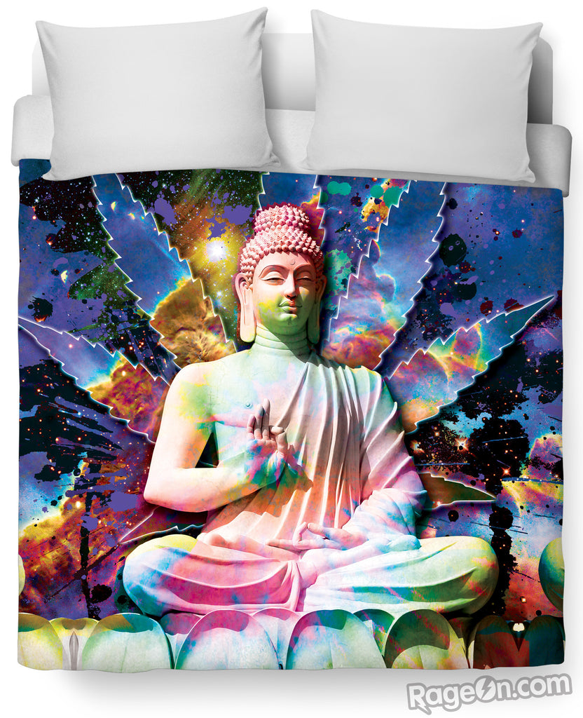 Galactic Buddha Duvet Cover