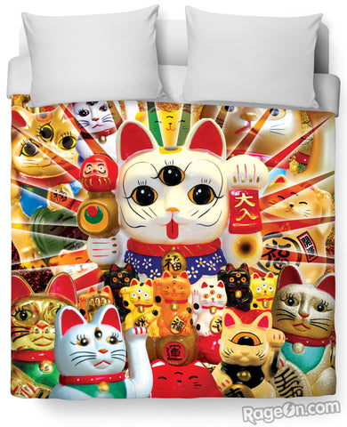 Lucky Cat Duvet Cover