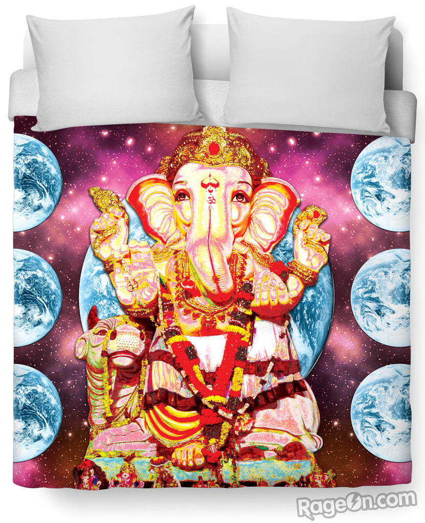 Om Gan Ganapataye Namaha Duvet Cover