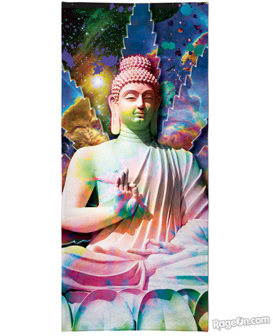 Galactic Buddha Beach Towel