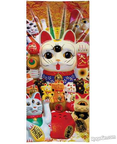 Lucky Cat Beach Towel