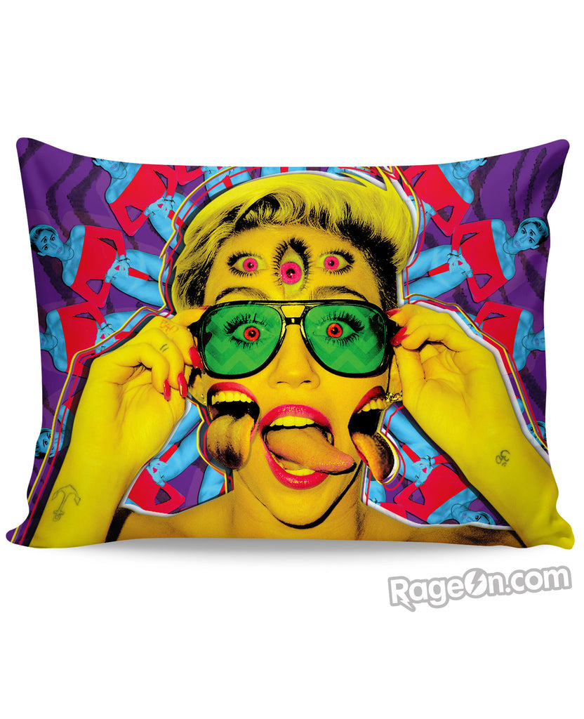 Miley Cyrus Psychedelic Pillow Case