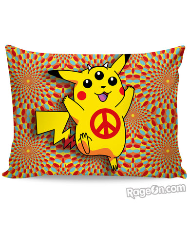 Pikachu Peace Trip Pillow Case