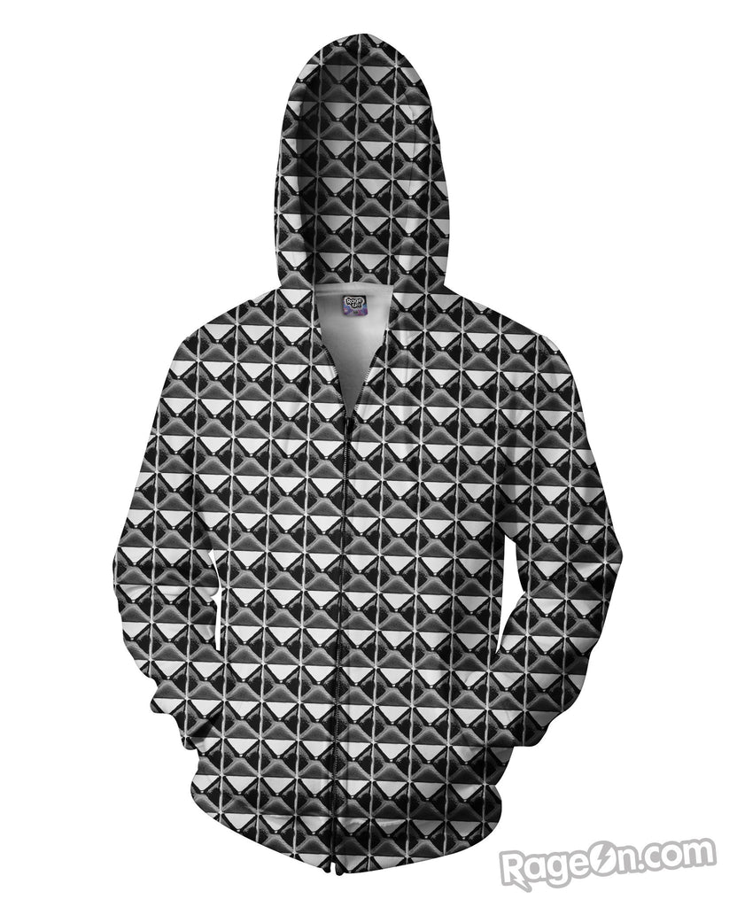 Stud Zip-Up Hoodie