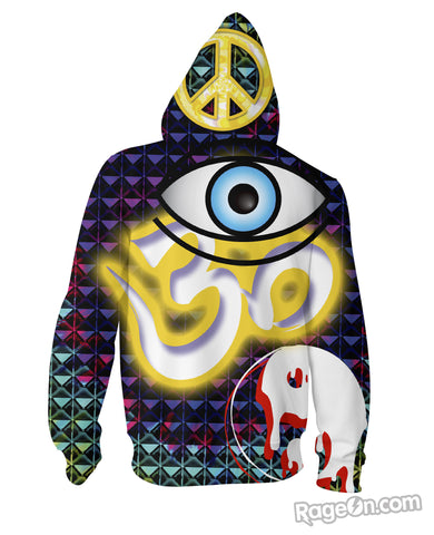 Spiritual Graffiti Zip-Up Hoodie