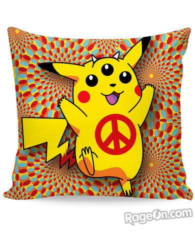 Pikachu Peace Trip Couch Pillow