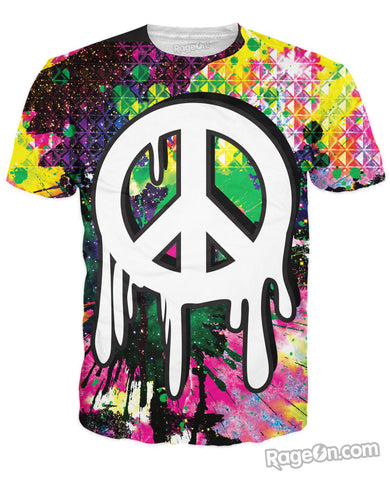 Drippy Peace Sign T-Shirt