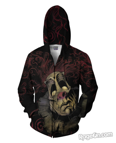 Dark Clown Zip-Up Hoodie