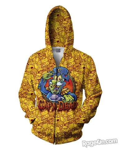 Cap'n Dead Zip-Up Hoodie
