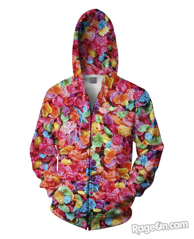 Fruity Pebbles Zip-Up Hoodie
