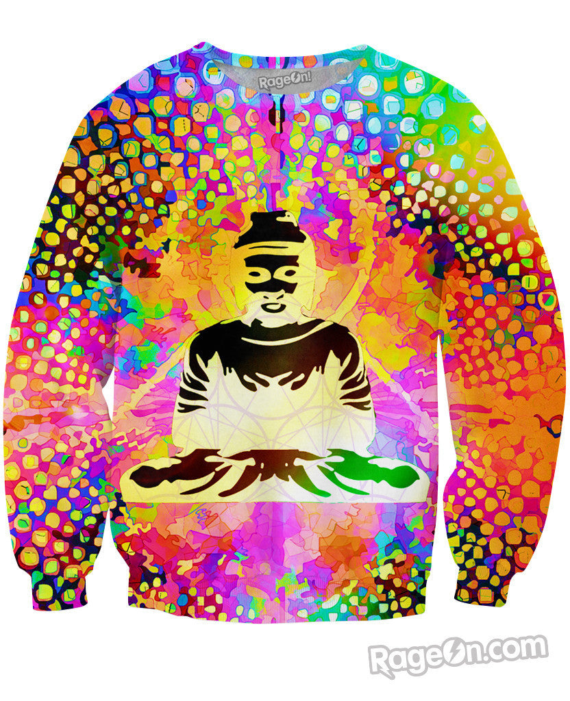 Rainbow Buddha Crewneck Sweatshirt