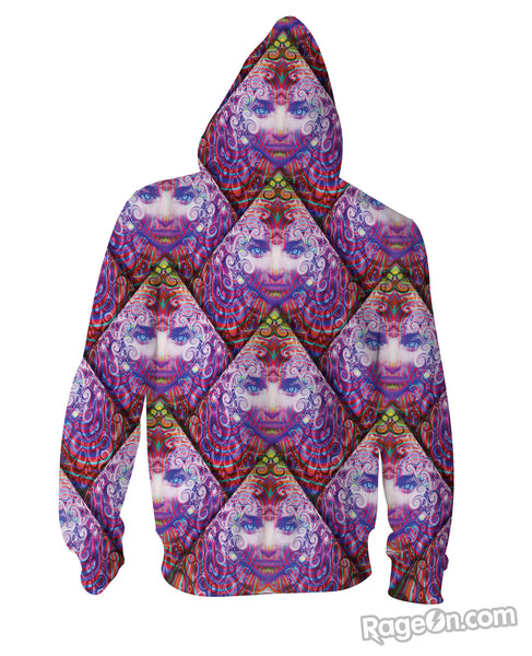 Purple Wowie Zip-Up Hoodie
