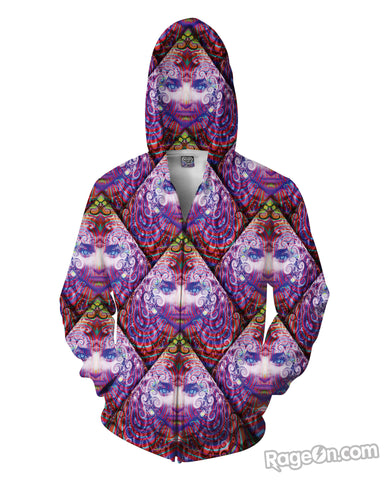 Purple Wowie Zip-Up Hoodie