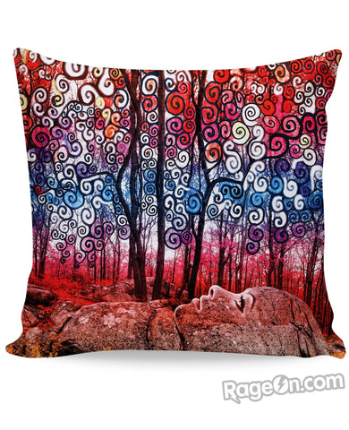 Scribble Forest Couch Pillow