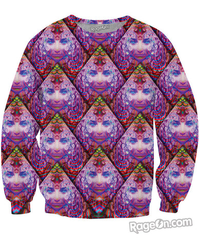 Purple Wowie Crewneck Sweatshirt